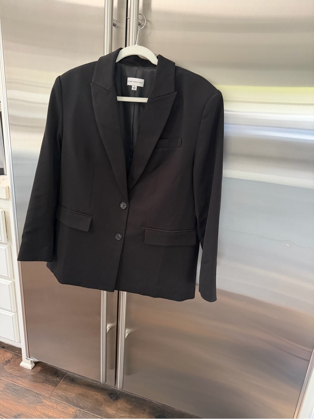 Oversized Something Navy Black Blazer